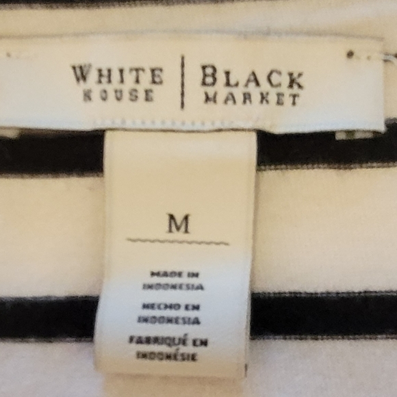 White House Black Market Skirt in Size M. Black & White Stripe - Picture 4 of 6
